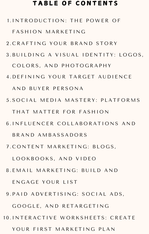 Fashion Business 103: Marketing Your Brand Like a Pro
