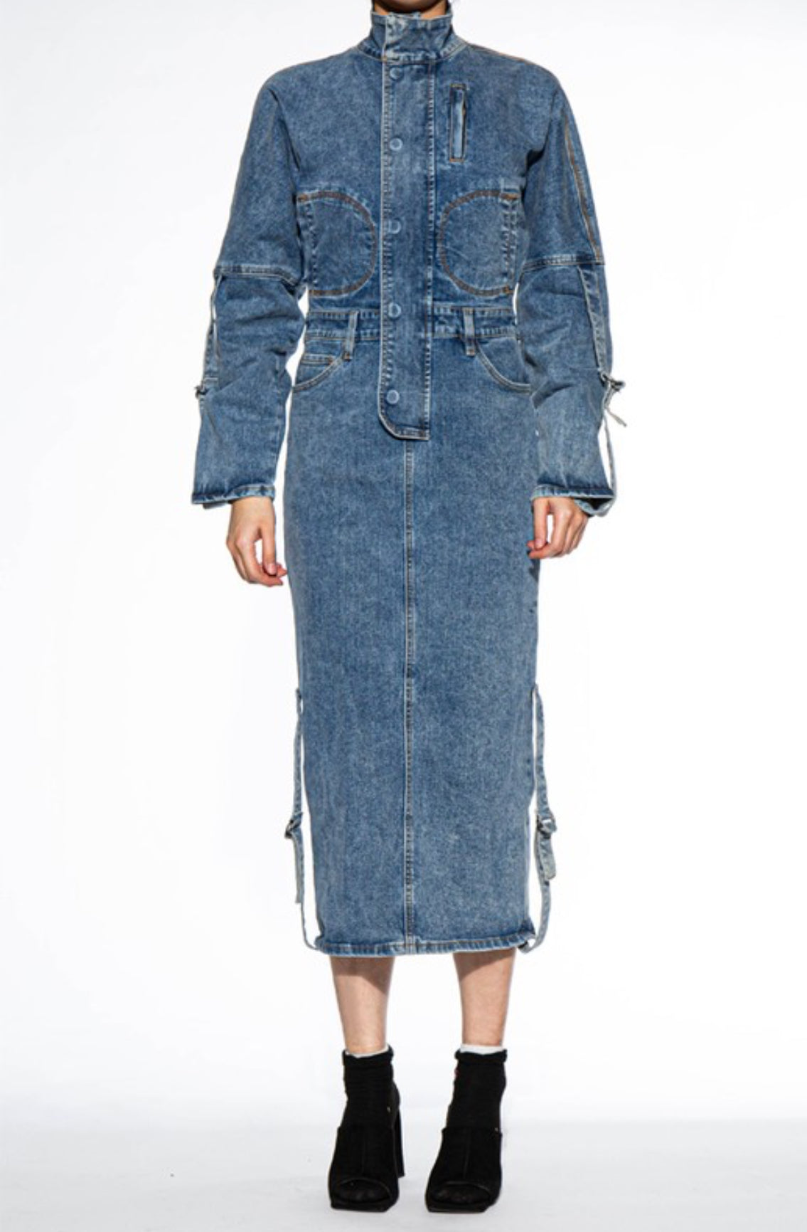 denim dress material The Right Weather Denim Dress