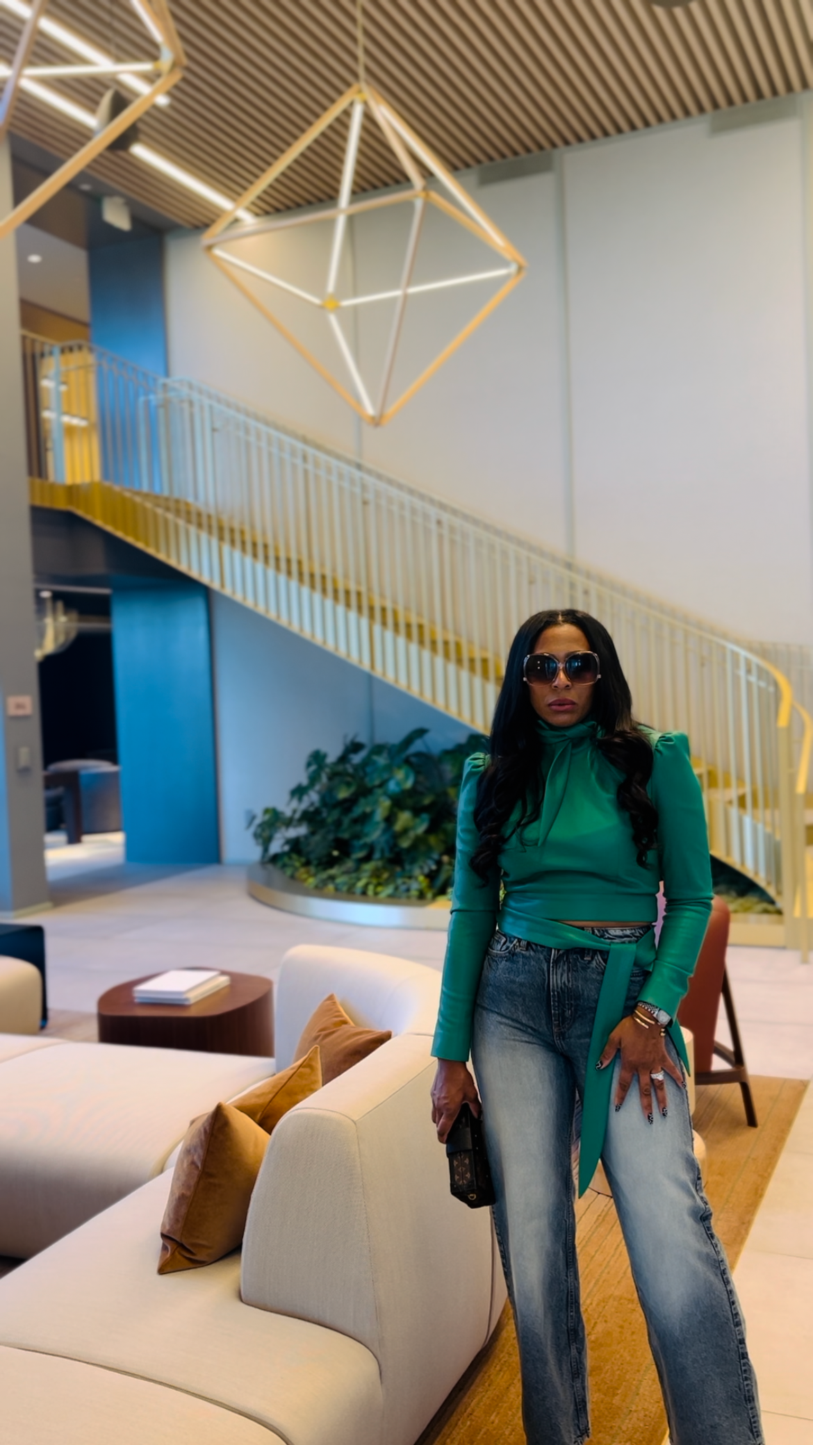 Vegan Leather Tie Top Kelly Green