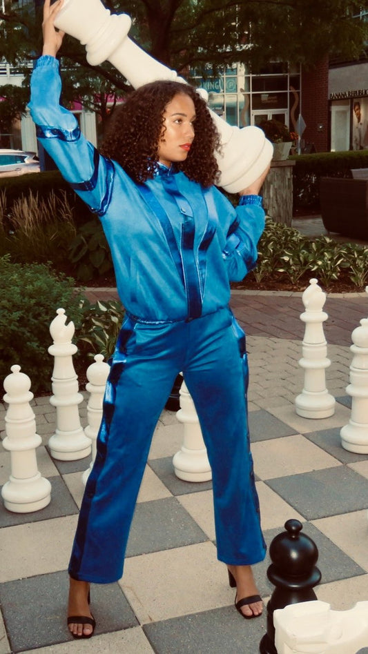 Tre Bomber Jacket Royal Blue