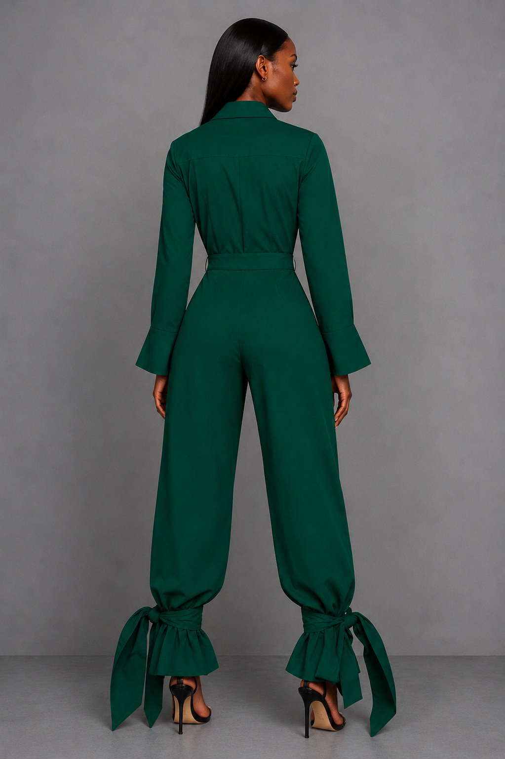 "Safari Cargo" Jumpsuit Green
