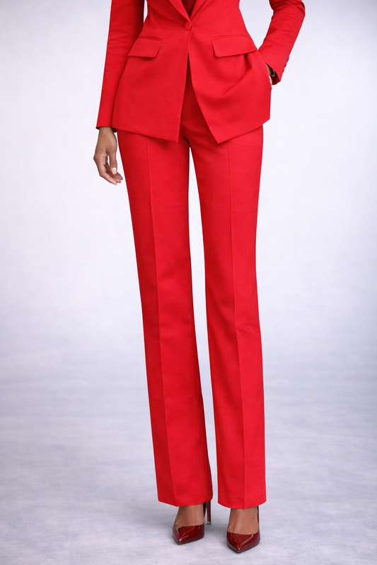 Timeless Trouser Crimson Red