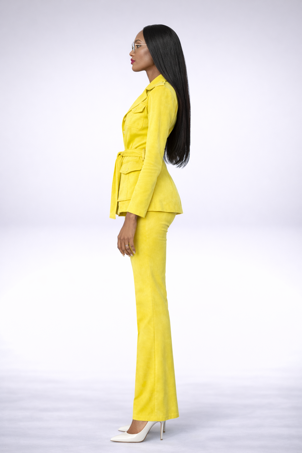 Cargo Blazer Citrus Suede