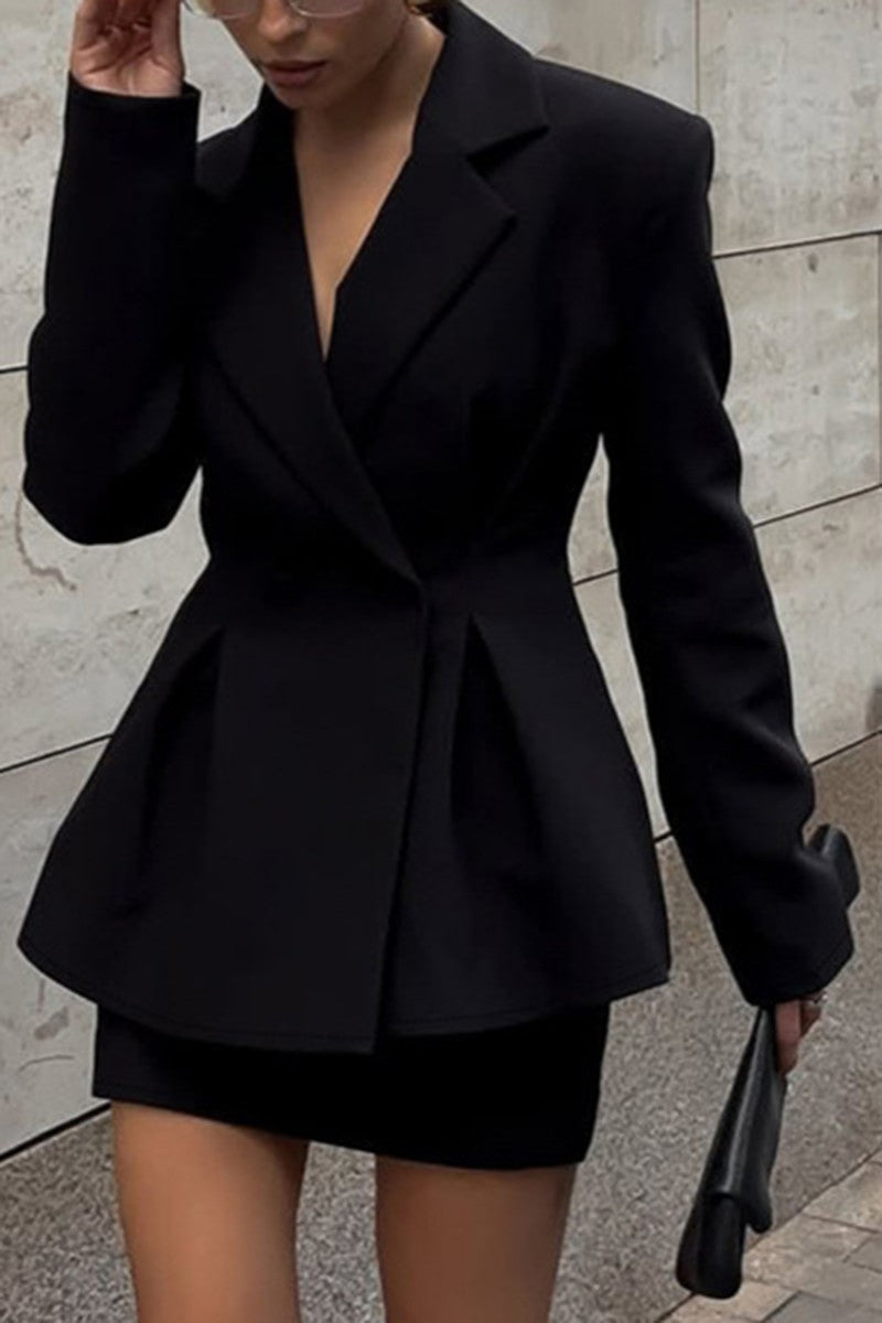 Tailored Peplum Skirt Set