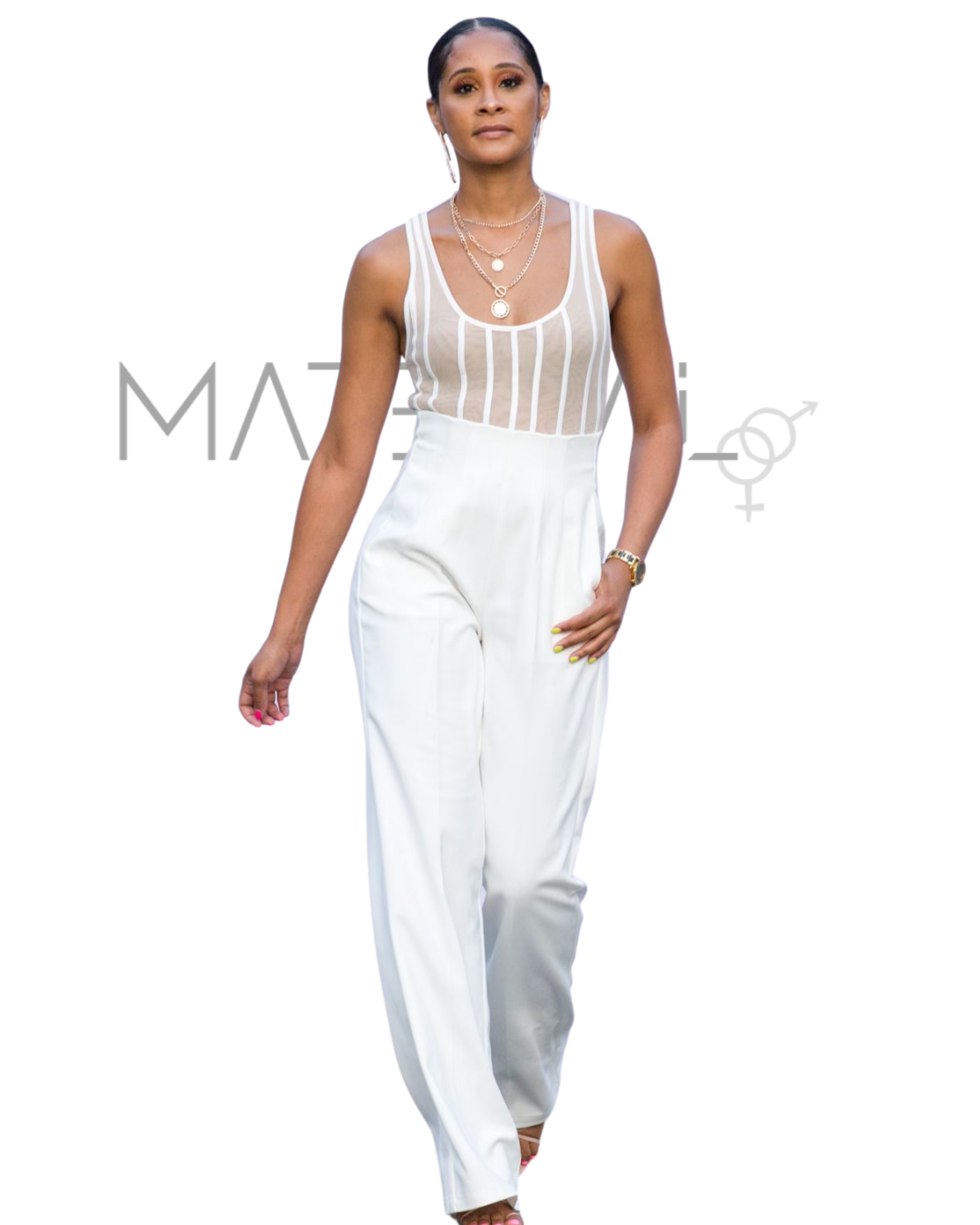 High waist extreme flare floor length pant